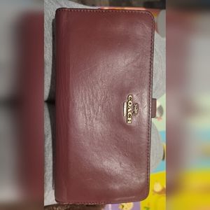 Coach leather wallet
